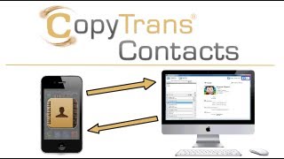 SauvegardezCréez vos contacts iPhone sur votre ordinateur avec CopyTrans Contacts [upl. by Anhsirk]