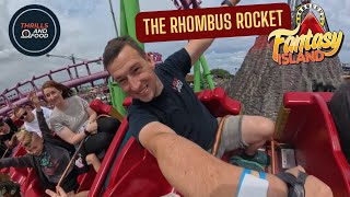 The Rhombus Rocket Rollercoaster OnRide POV  Fantasy Island [upl. by Verdi601]