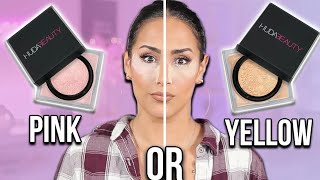 WHICH ONES BETTER  HUDA BEAUTY EASY BAKE POWDER COMPARISON [upl. by Aiksas]