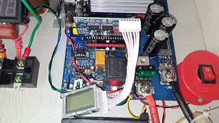 3726773925 test uji Pure Sine Wave Inverter Driver Board EGS002 EG8010  IR2110 with LCD [upl. by Jolene709]