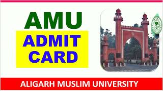 AMU Entrance Exam 2024 Class 11 Admit Card🔥 AMU Admission 2024 Class 11 Aligarh Muslim University [upl. by Ayotyal]