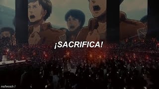 Shingeki no Kyojin  Linked Horizon  Shinzou wo Sasageyo  sub español  Live Performance  「進撃の巨人」 [upl. by Ardin635]