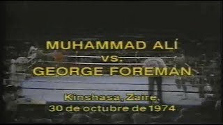 George Foreman vs Muhammad Ali en español [upl. by Wasson416]