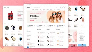 Modern eCommerce website with HTML CSS JS [upl. by Ydne]