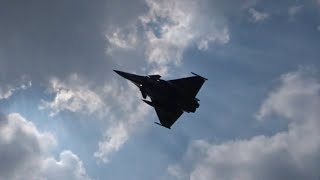 French Air Force Dassault RAFALE Landing in Jakarta [upl. by Nahtannoj353]