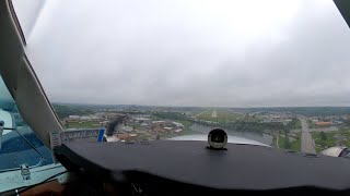 Baron 58 Iowa City Approach to 300 above minimums [upl. by Telrats780]