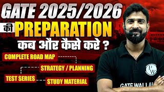 How To Start GATE 2025 2026 Preparation  Complete Road Map  Test series  Study Material [upl. by Nywroc]