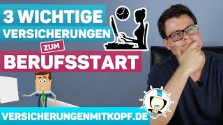 3 WICHTIGE Versicherungen zum BERUFSSTART  Ausbildung [upl. by Ajnin166]