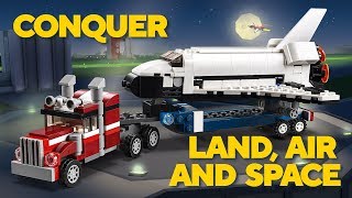 Blast off in the LEGO® Creator 3in1 Shuttle Transporter Helicopter or Car [upl. by Zul]