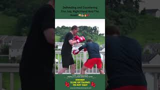 Partner Drills Defending and Countering The Jab Right Hand And The Hook boxing howto defense [upl. by Enair]