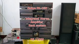 Onkyo PAC50 INTEGRATED STEREO AMPLIFIER RACK SYSTEM RS12000 [upl. by Aisitel]