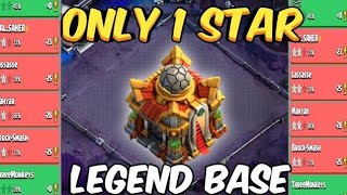 100 Only 1 Star Th16 War Base 20247 Defense Replay Proof LINK Th16 Legend Base With Links [upl. by Ecnaralc]