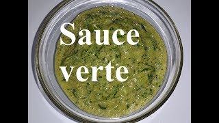 Sauce verte pour poisson  Green sauce recipe [upl. by Modeerf834]