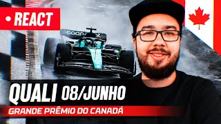 F1 REACT AO VIVO  CLASSIFICAÇÃO GP DO CANADÁ DE 2024 [upl. by Sebastien468]