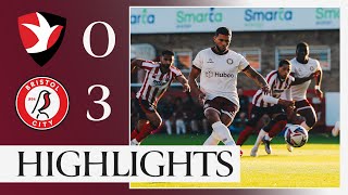 Armstrong scores in 40 seconds  Cheltenham Town 03 Bristol City  Highlights [upl. by Enilorak]