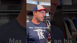 Max Scherzer on his short outing rangers maxscherzer [upl. by Yadsnil925]