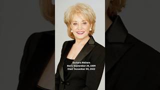 Barbara Walters Achieved So Much On Television🕊️barbarawalters television fy shorts news icon [upl. by Berfield]