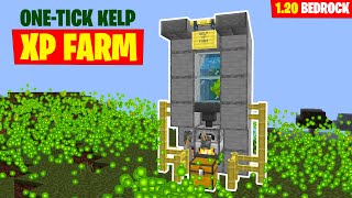 OP XP GLITCH  120 KELP XP FARM  Minecraft Bedrock [upl. by Wayolle]