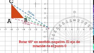 Rotación de figuras planas [upl. by Suhail]