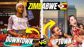 Zimbabwe UNCENSORED Jamaican Explores Uptown vs Downtown Harare  MEGABUSH FAMILY [upl. by Cain]