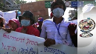 The Abuse Behind Cambodian Garment Worker Protests 2014 [upl. by Yvad279]