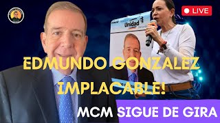 EDMUNDO GONZÁLEZ IMPLACABLE EN ABRIENDO PUERTAS  MARÍA CORINA SIGUE DE GIRA POR VENEZUELA [upl. by Eceirahs]