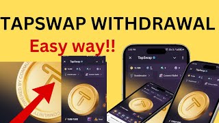 TAPSWAP HOW TO WITHDRAW TAPSWAP COIN TO YOUR WALLET [upl. by Aihsenad]