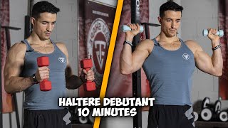 20 MEILLEURS EXERCICES HALTÈRES DÉBUTANT [upl. by Alfonzo]