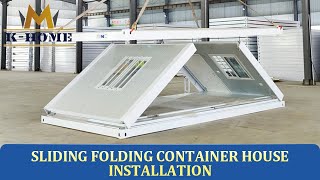 How to install a Folding Flat Pack Container House [upl. by Sturrock]