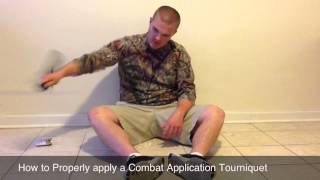 How To Properly Apply A Combat Application Tourniquet [upl. by Nile]