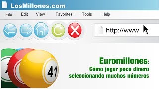 Euromillones Cómo jugar poco dinero seleccionando muchos números [upl. by Frere]