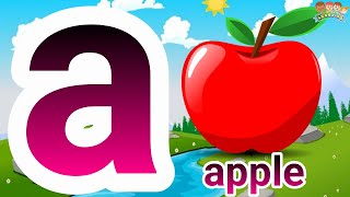 Small Alphabets  abcd  a to z small letters  a for apple  b for ball [upl. by Refinnaej]