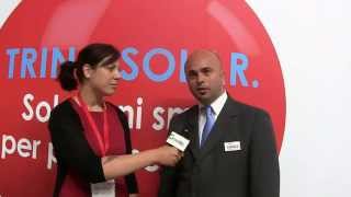 Lorenzo Spadoni  Sales Manager Italy Trina Solar  SolarExpo 2014 [upl. by Fellner280]