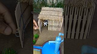 How to make cow shed roof  Rural house mini project [upl. by Kordula947]