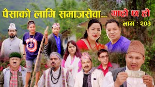 पैसा को लागि समाजसेवा II Garo Chha Ho II Episode 203 II May 20 2024 II Begam Nepali II Karuna [upl. by Ramilahs35]