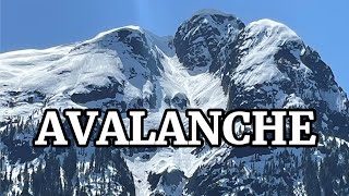 Avalanche caught CLOSEUP by FPV drone  Long range mountain surfing in 4k [upl. by Amaso]