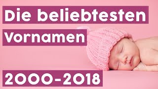 Schöne Vornamen Die beliebtesten Mädchen und Jungennamen seit 2000  NAMEN [upl. by Marris]