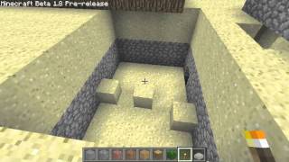 Minecraft Beta 18 Seed with Stronghold right by spawn [upl. by Louie316]