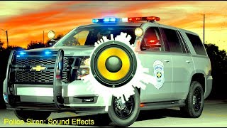 Police Siren Sound Effects Surround Sound Effect [upl. by Ahsirk]