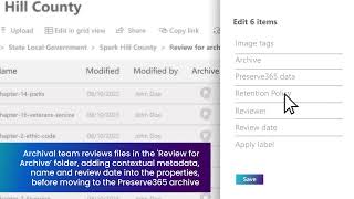 Learn how Preserve365® works for archivists amp records managers [upl. by Banna]