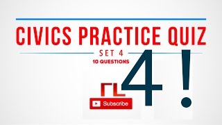 US Citizenship Practice Quiz Set 4 [upl. by Aradnahc197]