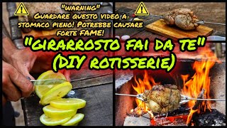 quotGIRARROSTO FAI DA TEquot il collaudo outdoor cookingDIY Rotisserie [upl. by Edelsten]