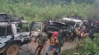 QUEL BELLE FRAPPÉ 10h SUR AXE RUBAUYA BIHABWE DEUX JEEP DE M23 BRULLE PAR KE WAZALENDOS [upl. by Telocin746]