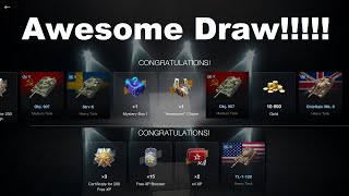 WoT Blitz  Awesome Draw  WON 12 Tanks Lucky at the beginning [upl. by Annayt]