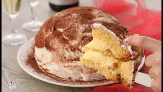 ZUCCOTTO DI PANDORO CON CREMA Ricetta veloce [upl. by Ciro]