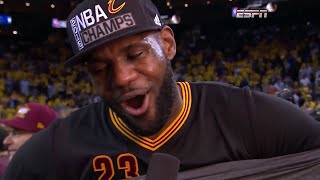 LeBron James Postgame Interview  Cleveland Cavaliers Win the 2016 NBA Championship [upl. by Longmire971]