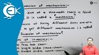 Inversion of Mechanism  Fundamental and Types of Mechanisms  Theory of Machine [upl. by Bently592]