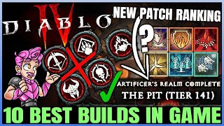 Diablo 4  New WORLD RECORD Build  New Top 10 Best HIGHEST DAMAGE Builds in Season 4 After Patch [upl. by Eissed552]