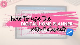 Digital Home Planner Noteshelf Tutorial [upl. by Elicul15]