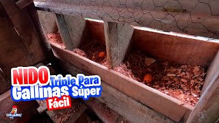 Cómo Hacer Nidos Externos para Gallinas Ponedoras Paso a Paso  Fácil [upl. by Croix]